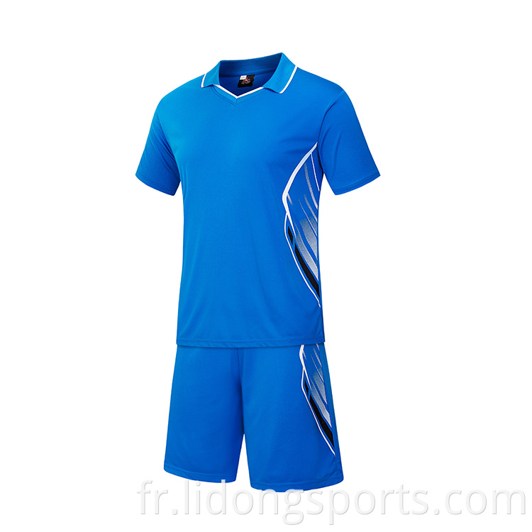 2021 Jersey de football Set Adults Soccer Wear Uniformes de jogging OEM personnalisés pour hommes